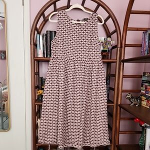 Princess Highway Chocolate Gingham Heart print dress